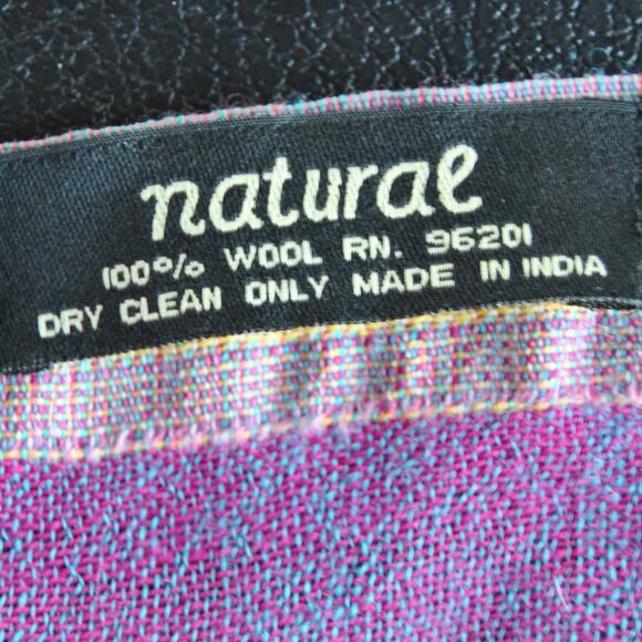 Natural Colorful Design Pashmina 100% Wool - Picture 4 of 4